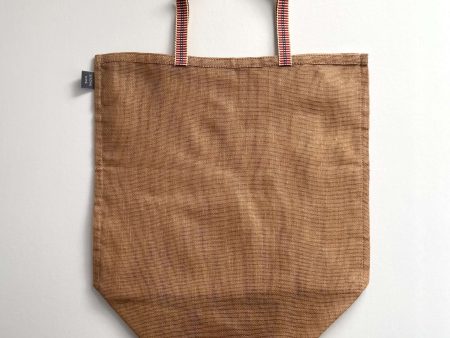 100% cotton gauze net eco produce bags with handle - large: Tan Online Sale