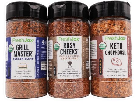 Grill and BBQ Seasonings Organic 3-pack Large Fashion