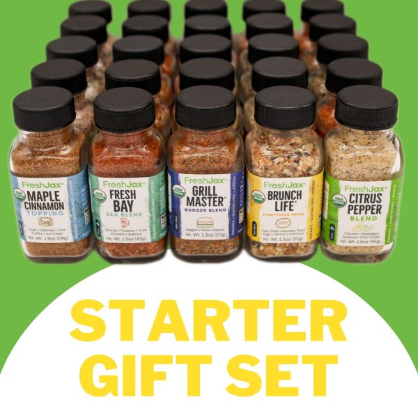 Organic Seasonings Gift Set - 25 Pack Starter Collection Supply