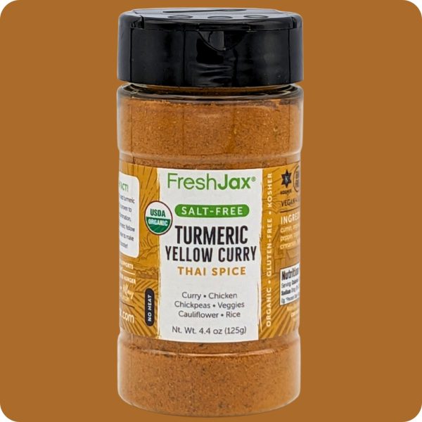 Turmeric Yellow Curry Salt-Free Thai Seasoning Organic For Discount